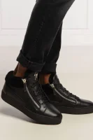 Δερμάτινος sneakers MAY LONDON Giuseppe Zanotti μαύρο