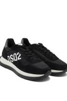 Skórzane sneakers Dsquared2 μαύρο