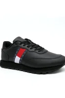 Sneakers | με την προσθήκη δέρματος Tommy Jeans μαύρο