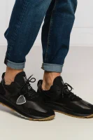 δερμάτινος sneakers royale Philippe Model μαύρο