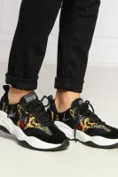 Sneakers EXTREME | με την προσθήκη δέρματος Versace Jeans Couture μαύρο