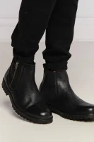 Δερμάτινος μπότες τσέλσι MELTING Pepe Jeans London μαύρο