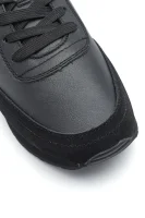 Δερμάτινος sneakers Tommy Hilfiger μαύρο