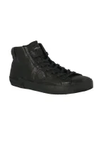 Δερμάτινος sneakers WEST NOIR NOIR Philippe Model μαύρο