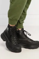 Δερμάτινος μπότες πεζοπορίας LUNA Karl Lagerfeld μαύρο