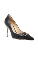Δερμάτινος ψηλοτάκουνα παπούτσια Elisabetta Franchi μαύρο