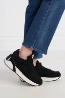 Sneakers | με την προσθήκη δέρματος Pinko μαύρο