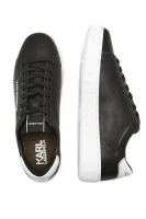Δερμάτινος sneakers KUPSOLE III Karl Lagerfeld μαύρο