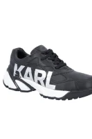 δερμάτινος sneakers volt Karl Lagerfeld μαύρο