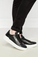 Δερμάτινος sneakers REY Valentino μαύρο