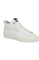 Δερμάτινος sneakers YOGI Pepe Jeans London άσπρο