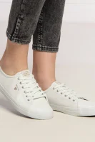 Δερμάτινος sneakers Preptown Gant άσπρο
