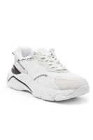 Sneakers MICOLA | με την προσθήκη δέρματος Guess άσπρο