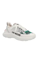 Sneakers | με την προσθήκη δέρματος Love Moschino άσπρο