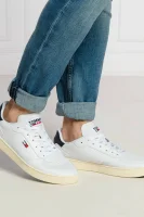 Δερμάτινος sneakers ESSENTIAL Tommy Jeans άσπρο