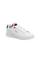 Δερμάτινος sneakers LAMBERT BRITT Pepe Jeans London άσπρο