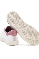 Δερμάτινος sneakers Lacoste άσπρο