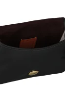 Δερμάτινα ταχυδρομική τσάντα Coach μαύρο