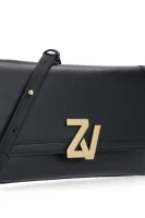 δερμάτινα ταχυδρομική τσάντα / τσάντα συμπλέκτη Zadig&Voltaire μαύρο