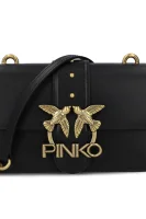 Δερμάτινα τσάντα ώμου LOVE MINI ICON Pinko μαύρο