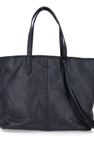 δερμάτινα τσάντα shopper mick bandana Zadig&Voltaire μαύρο