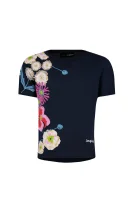 t-shirt rhode island | regular fit Desigual ναυτικό μπλε
