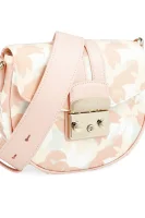 Ταχυδρομική τσάντα METROPOLIS MINI | με την προσθήκη δέρματος Furla πουδραρισμένο ροζ