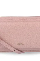 δερμάτινα ταχυδρομική τσάντα incanto Furla πουδραρισμένο ροζ