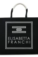 τσάντα shopper Elisabetta Franchi μαύρο
