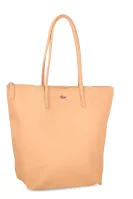Τσάντα shopper Lacoste χρώμα ροδάκινου