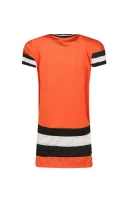 φόρεμα FANCY DKNY Kids πορτοκαλί