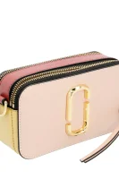Δερμάτινα ταχυδρομική τσάντα Snapshot Marc Jacobs πουδραρισμένο ροζ