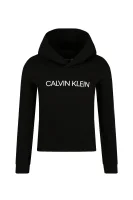 Μπλούζα | Cropped Fit CALVIN KLEIN JEANS μαύρο