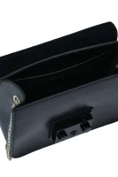 Δερμάτινα ταχυδρομική τσάντα METROPOLIS MINI Furla μαύρο