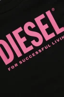 T-shirt DEXTRA | Regular Fit Diesel μαύρο
