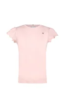 T-shirt | Regular Fit Tommy Hilfiger πουδραρισμένο ροζ