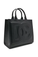Δερμάτινα κουτί DG Logo Bag Dolce & Gabbana μαύρο