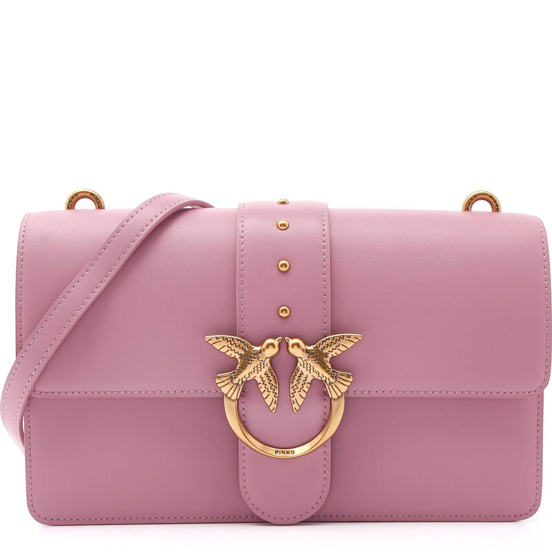 Pinko Δερμάτινα τσάντα ώμου LOVE CLASSIC ICON SIMPLY 15 CL