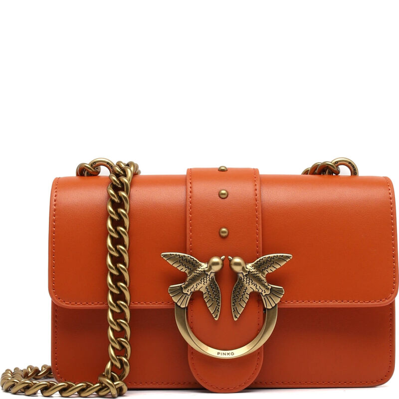 Pinko Δερμάτινα τσάντα ώμου LOVE MINI ICON SIMPLY 14 C VIT