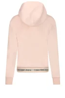 Μπλούζα | Cropped Fit CALVIN KLEIN JEANS πουδραρισμένο ροζ