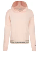 Μπλούζα | Cropped Fit CALVIN KLEIN JEANS πουδραρισμένο ροζ