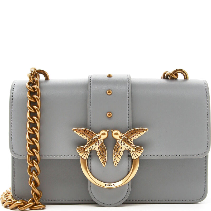 Pinko Δερμάτινα τσάντα ώμου LOVE MINI ICON SIMPLY 14 C VIT