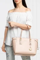 δερμάτινα τσάντα shopper Michael Kors πουδραρισμένο ροζ