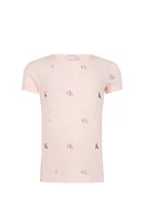 T-shirt | Slim Fit CALVIN KLEIN JEANS ροζ