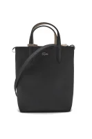 Διμερής τσάντα shopper + τσαντάκι Lacoste μαύρο