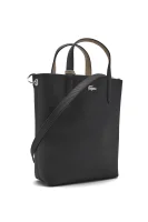 Διμερής τσάντα shopper + τσαντάκι Lacoste μαύρο