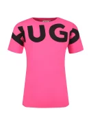 T-shirt | Regular Fit HUGO KIDS ροζ