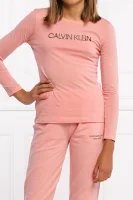 Μπλούζα | Slim Fit CALVIN KLEIN JEANS πουδραρισμένο ροζ
