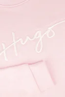 Μπλούζα | Regular Fit HUGO KIDS ροζ