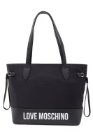 Τσάντα shopper Love Moschino μαύρο